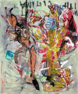 Oliver Flössel, "ballet", 2011, oil on canvas, 175x145cm